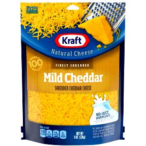 1 serving (30 g) Mild Cheddar Finely Shredded Cheese