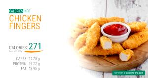 1 serving (337 g) Chicken Fingerz (10)