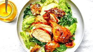 1 serving (386 g) Roasted Chicken Caesar Salad (Large)