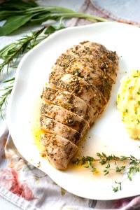 1 serving (4 oz) Lemon Garlic Turkey Breast Tenderloin