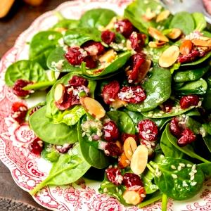 1 serving (4 oz) Spinach Cranberry Salad