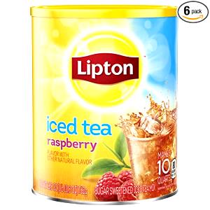 1 serving (40 oz) Lipton Raspberry Tea (Large)