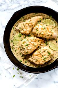 1 serving (404 g) Creamy Cilantro Chicken