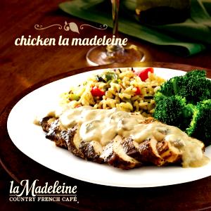 1 serving (425 g) Chicken La Madeleine with Rice & Broccoli