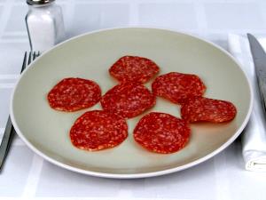 1 Serving 5 Slices Pork and Beef Italian Salami (50% Less Sodium, Sliced, Dry)