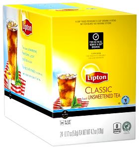 1 serving (553 g) Iced - Lipton Unsweetened Tea (Small)