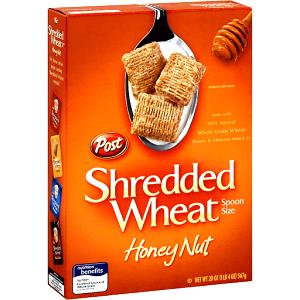 1 serving (59 g) Shredded Wheat Honey Nut Spoon Size Cereal