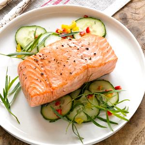 1 serving (6 oz) Pacific Salmon Mediterranean