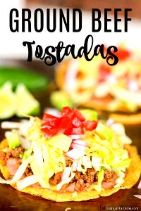 1 serving (6.5 oz) Ground Beef Tostada