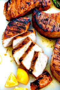 1 serving (764.5 g) Grilled Pork Chops