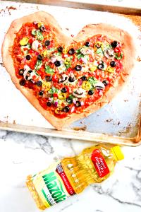 1 Serving 8" Happy Heart Pizza On Thin Crust