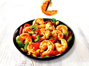 1 serving (8 oz) Kung Pao Shrimp