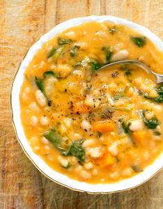 1 serving (8 oz) White Bean Soup