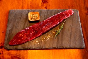 1 Serving (85.0 G) Ostrich Strip, raw