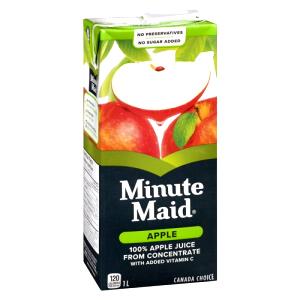 1 serving (9 g) Minute Maid Apple Juice Add-In (Small)