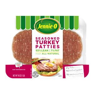 1 Serving 93/7 Lean Seasoned Turkey Burger Patties