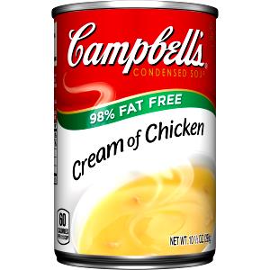 1 Serving 98% Fat Free Cream Of Chicken Condensed Soup