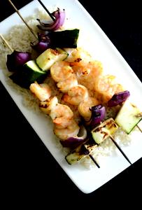 1 Serving Add A Skewer Of Maple-Glazed Shrimp