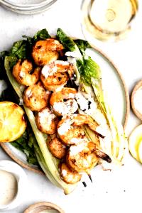 1 Serving Add Petite Shrimp To Caesar Salad