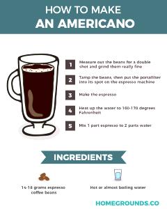 1 Serving Americano Regular