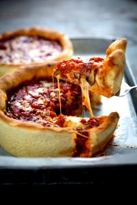 1 Serving Bacon, Cheddar & Tomato Deep Dish Pizza