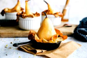 1 serving Baked Pear with Chocolate