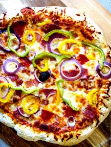 1 Serving Banana Peppers İn 2-3 Topping Large Pizza