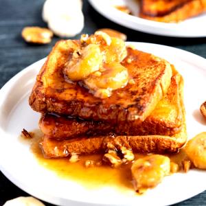 1 serving Bananas Foster Brioche French Toast