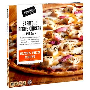 1 Serving Barbeque Chicken Ultra Thin Crust Frozen Pizza