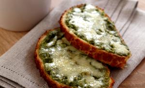 1 Serving Basil Pesto Cheese Toasts