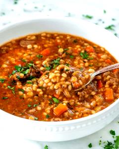 1 Serving Beef Barley Soup, Lowfat