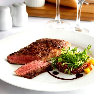 1 Serving Beef Strip Loin Steaks, Boneless, 8 Oz