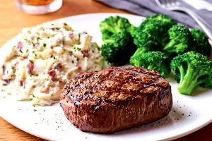 1 Serving Beef Top Sirloin Steaks, 8 Oz