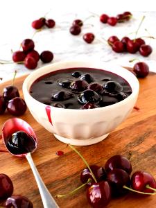 1 Serving Black Cherries Topping