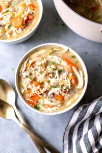 1 Serving BLMP - Soup, Chicken W/ White & Wild Rice