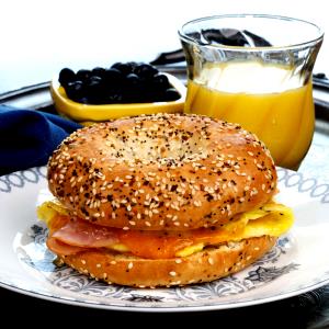 1 Serving Breakfast Bagel Deluxe