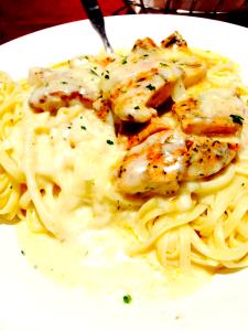 1 serving Cajun Chicken Linguini Alfredo (Half Portion)