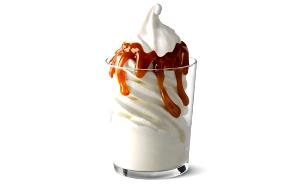 1 Serving Caramel Soft Serve Sundae - Large