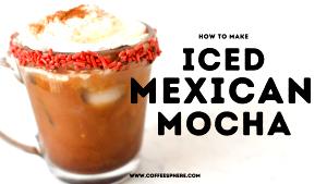 1 Serving Iced Mexican Mocha Non-Fat Milk 16Oz