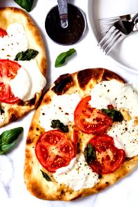 1 Serving Cheese & Tomato Flatbread Pizza