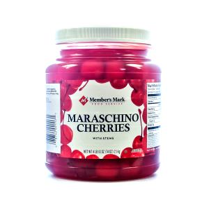 1 Serving Cherries With Stems, Maraschino