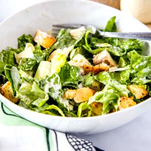 1 Serving Chicken Caesar Salad Half - Special Request No Dressing