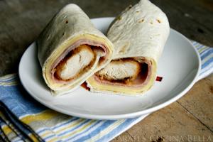 1 Serving Chicken Cordon Bleu Wrap