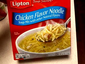 1 Serving Chicken Noodle Soup With White Chicken Meat, Dry