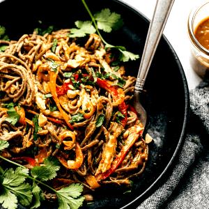 1 serving Chicken Soba Noodle Salad with Peanut Sauce (Half)