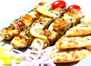 1 Serving Chicken Souvlaki Marinated Pita