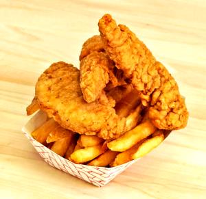 1 Serving Chicken Strips Basket - 5 Strips