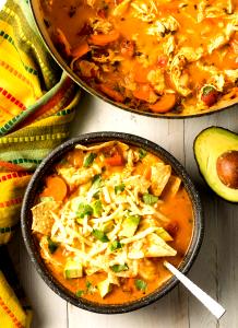 1 Serving Chicken Tortilla Soup Without Toppings