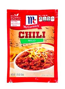 1 Serving Chili, Mild