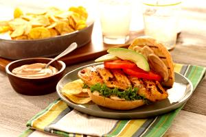 1 Serving Chipotle Chicken Sandwich - Special Request Less Chipotle Sauce